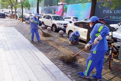 道路清扫保洁、公共环境消杀…他们在行动