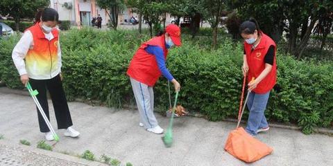 羊山新区龙飞山街道:清洁家园迎茶节 携手共建文明城